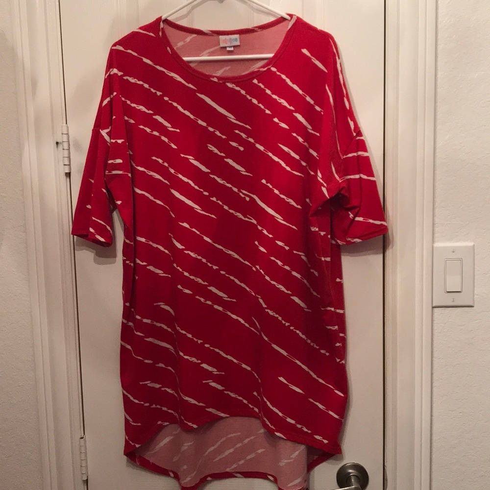 Lularoe red tunic size M